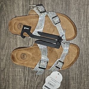 Silver sandals